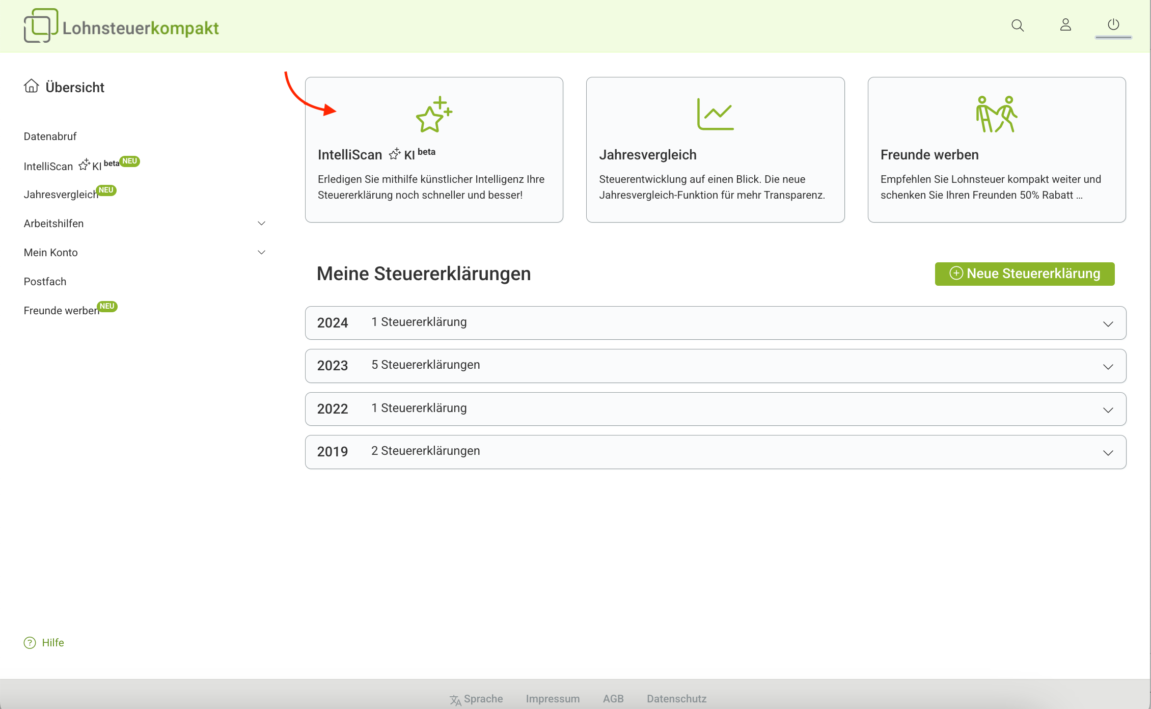 IntelliScan in der Übersicht